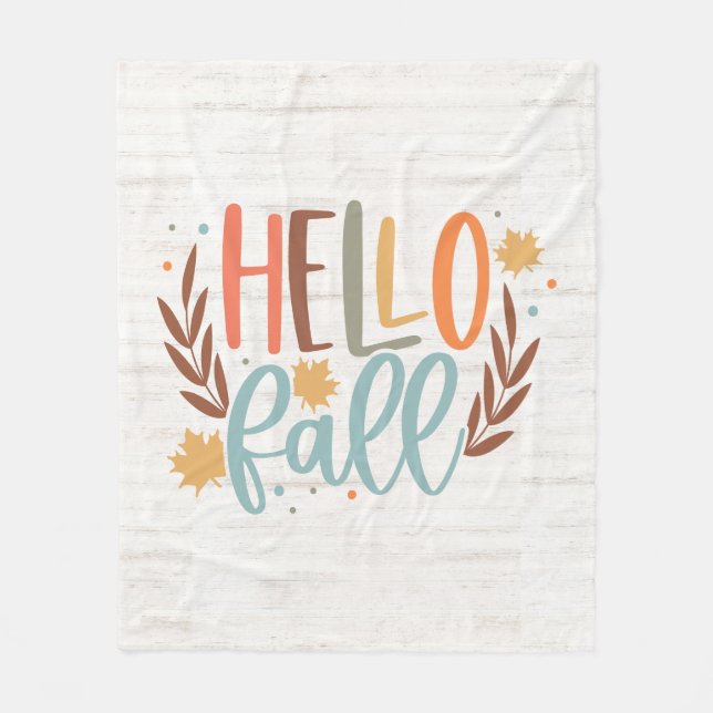 Cute Paediatric Hej Fall Fleecefilt (Framsidan)