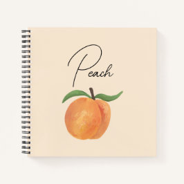Cute Painted Peach Fruit Illustration 
