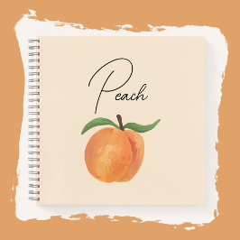 Cute Painted Peach Fruit Illustration 