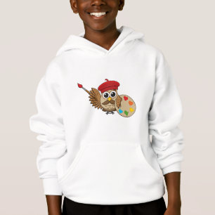 Cute Painter Uggla Tecknad T Shirt