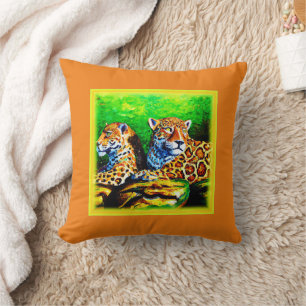 Cute Painting of the Jaguars. Köp nu Kudde