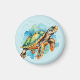 Cute Painting Turtle Magnet