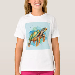 Cute Painting Turtle T Shirt