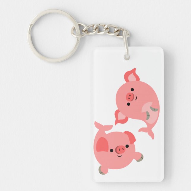 Cute Pair från Tecknad Merzes Acrylic Keychain (Framsidan)
