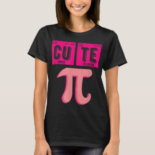 Cute Paj Pi Day Cutie Math Periodicable Rosa maan T Shirt