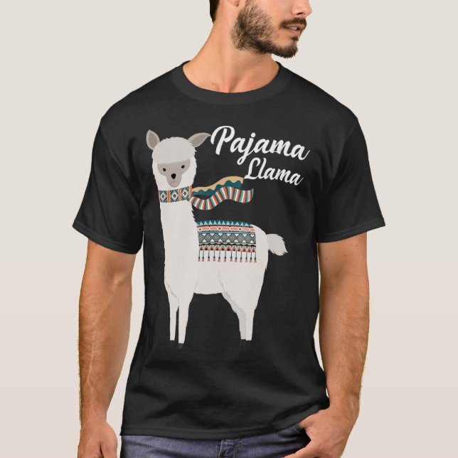 Cute Pajama Llama Bed Time Llama Pajama Classic T- T Shirt (Framsida)