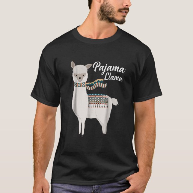Cute Pajama Llama T Shirt (Framsida)
