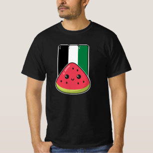 Cute Palestine-flagga med vattenmelonfritt palesti T Shirt
