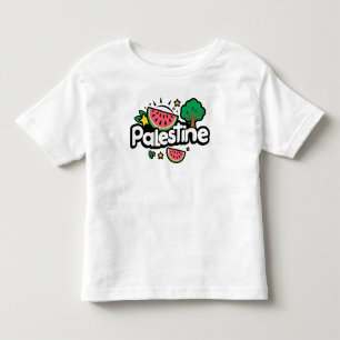 Cute Palestine ord omgiven av vattenmeloner träd T Shirt
