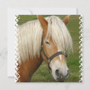Cute Palomino Pony-inbjudningar Inbjudningar