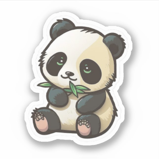 Cute Panada Sticker Klistermärken (Framsida)