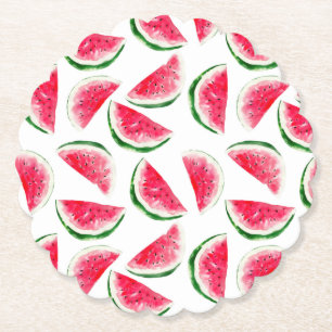 Cute Panas och Watermelon Mönster Underlägg Papper