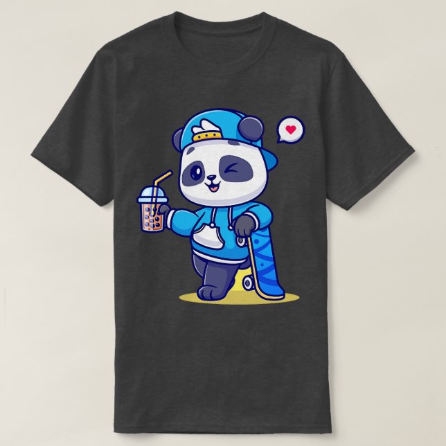 Cute Panda 11 T Shirt (Design framsida)