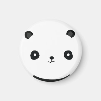 Cute Panda 2-tums runda magnet