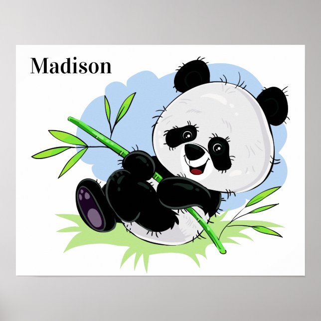 Cute Panda-användarnamn poster (Framsidan)