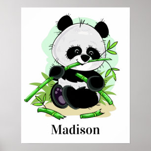Cute Panda-användarnamn poster
