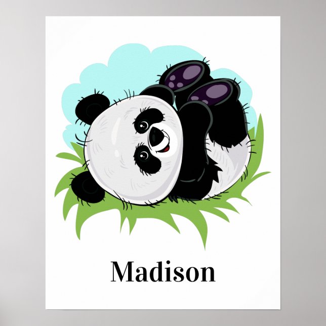 Cute Panda-användarnamn poster (Framsidan)
