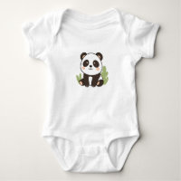 Cute Panda Baby Jersey Bodykostym