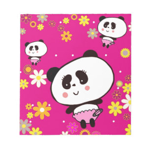 Cute Panda baby perxonalized Anteckningsblock