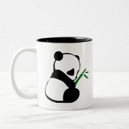 Cute Panda bambu Två-Tonad Mugg