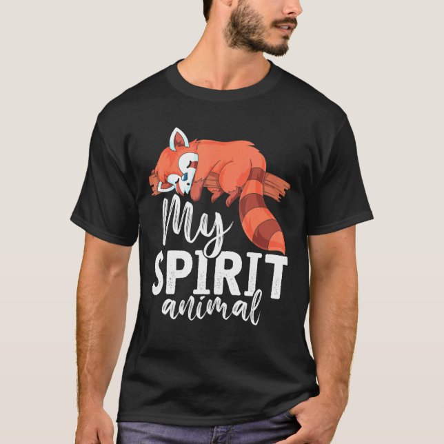 Cute Panda Bear Animal Red Panda T Shirt (Framsida)