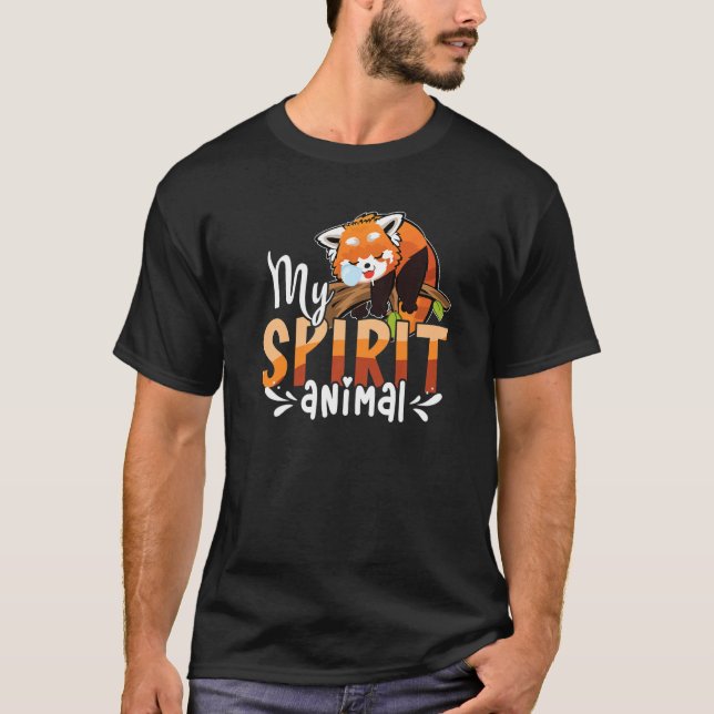 Cute Panda Bear Animal Red Panda T Shirt (Framsida)