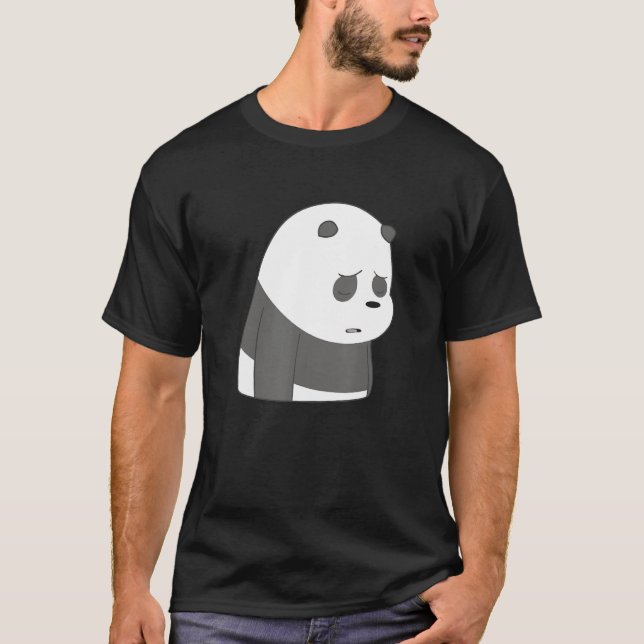 Cute Panda Bear Ansikte Costume Kids T Shirt (Framsida)