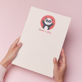 Cute Panda Bear - Anteckningsblocket Personlig Kid Anteckningsblock