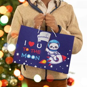 Cute Panda Bear Astronaut på Rocket Frakt Kids