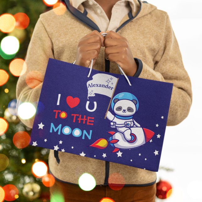 Cute Panda Bear Astronaut på Rocket Frakt Kids (Skapare uppladdad)