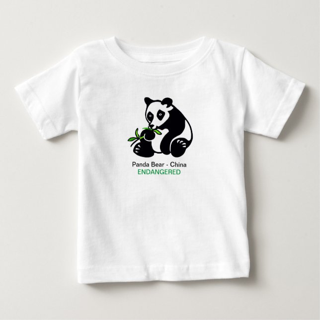 Cute PANDA Bear - China - Djurälskare - T Shirt (Framsida)