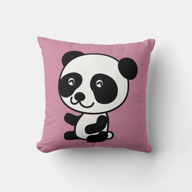 Cute Panda Bear dekorativ kudde (Framsida)