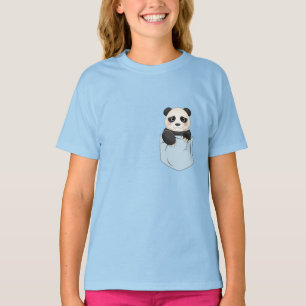 Cute Panda Bear i fickan T Shirt