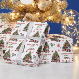 Cute Panda Bear Julgran Kids Presentpapper