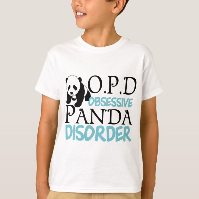 Cute Panda Bear Kids Tee (Framsida)