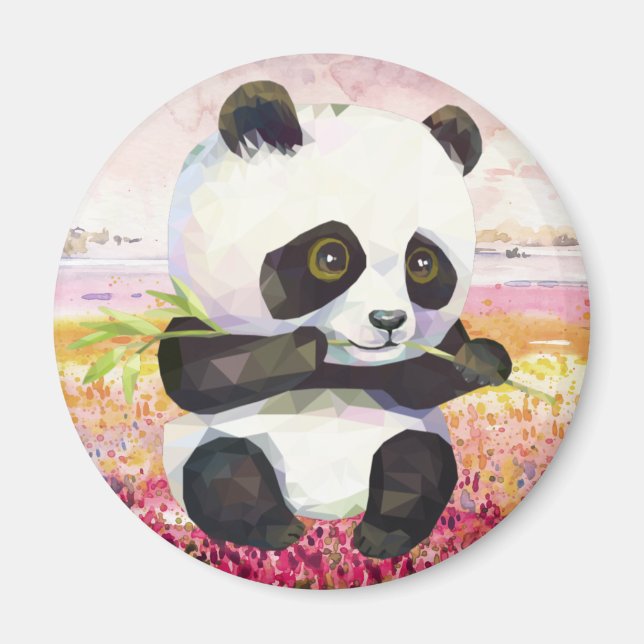 Cute Panda Bear Magnet (Framsidan)