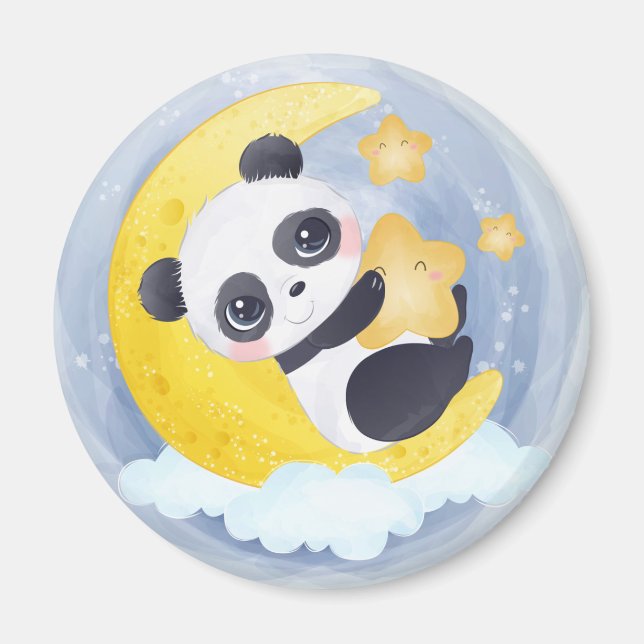 Cute Panda Bear Magnet (Framsidan)