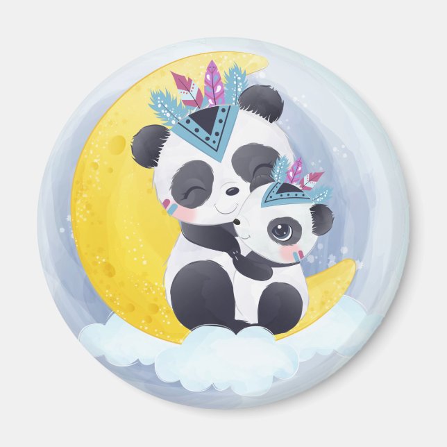 Cute Panda Bear Magnet (Framsidan)