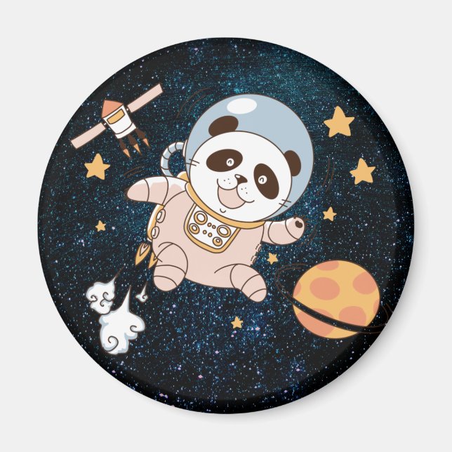 Cute Panda Bear Magnet (Framsidan)