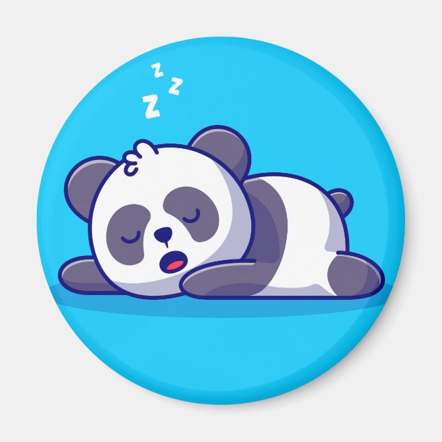 Cute Panda Bear Magnet (Framsidan)