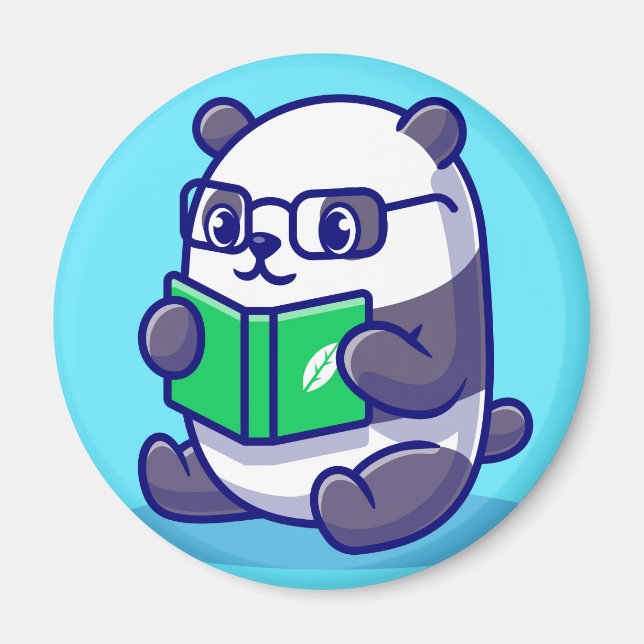 Cute Panda Bear Magnet (Framsidan)