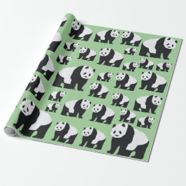 Cute Panda Bear Mönster Presentpapper