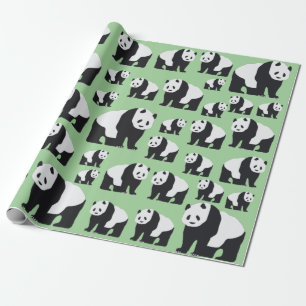 Cute Panda Bear Mönster Presentpapper