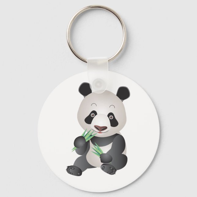 Cute Panda Bear Nyckelring (Framsida)