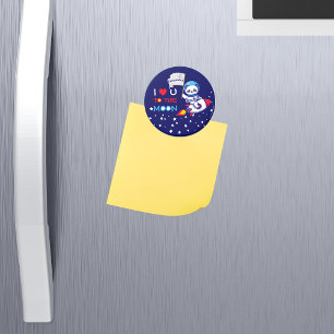 Cute Panda Bear on Rocket Frakt Kids Personlig Magnet