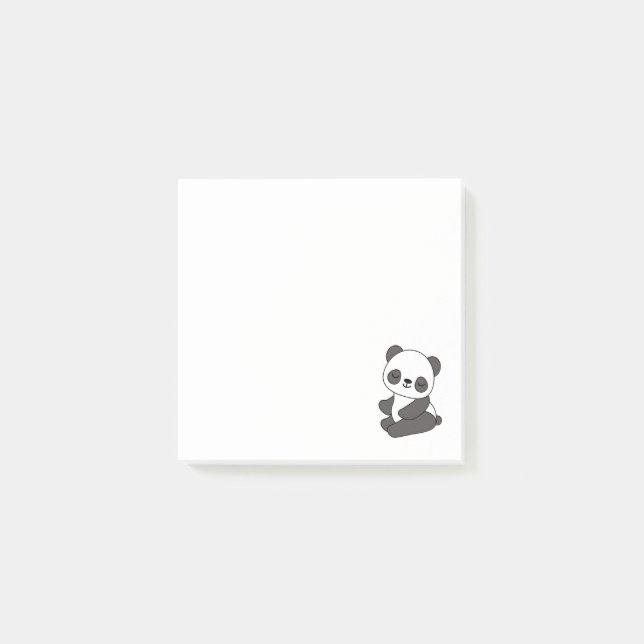 Cute Panda Bear Post-it Block (Framsida)