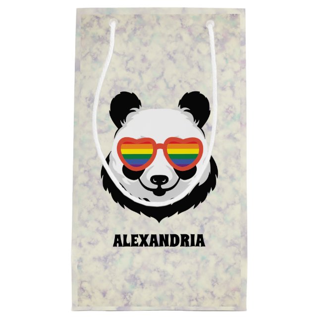 Cute Panda Bear | Regnbåge | HBT-TQ (Framsidan)