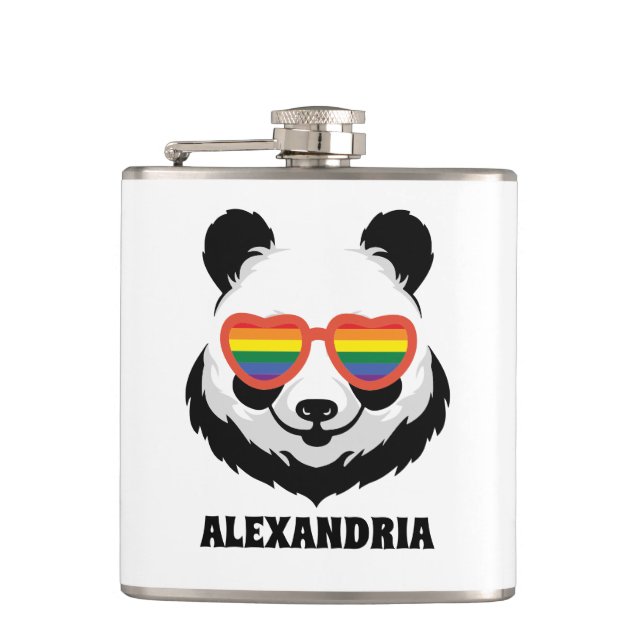 Cute Panda Bear | Regnbåge | HBT-TQ Fickplunta (Framsidan)