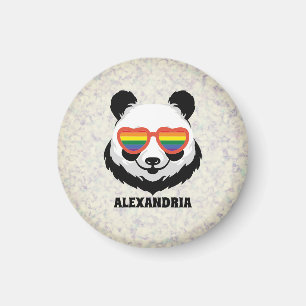 Cute Panda Bear Regnbåge HBT-TQ Magnet