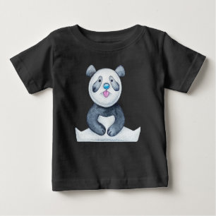 Cute Panda Bear Stickar ut Tunga Funny T Shirt